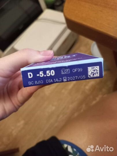 Линзы контактные -5,5
