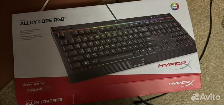 Мембранная клавиатура hyperx alloy core rgb