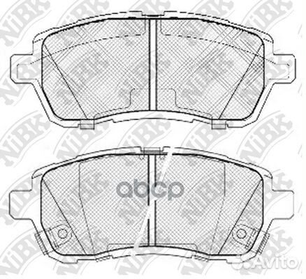 PN5544-nibk колодки дисковые передние Daihatsu