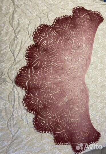 Шаль «Клематис». Ручная работа