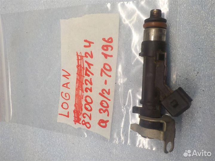 Форсунка инжекторная электрическая Renault Logan