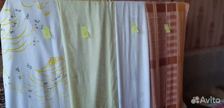 Портьеры, тюль, скатерти лен