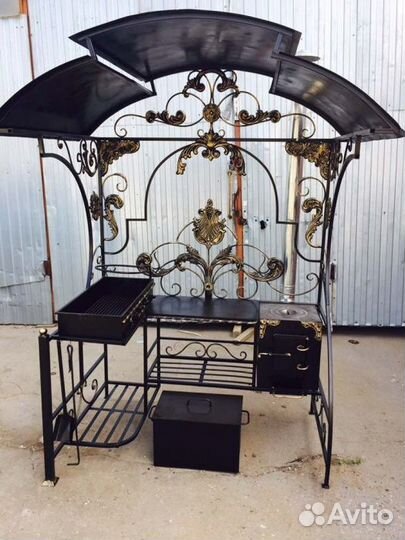 Мангал кованый с жаровней
