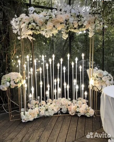 Украшение зала на свадьбу и день рождение