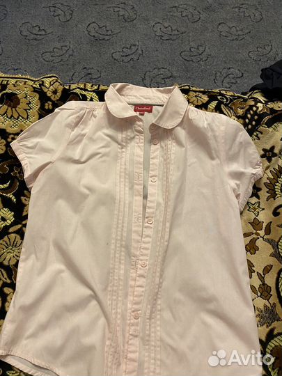 Рубашка школьная 146 девочки