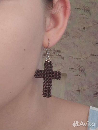 Серьги из бисера