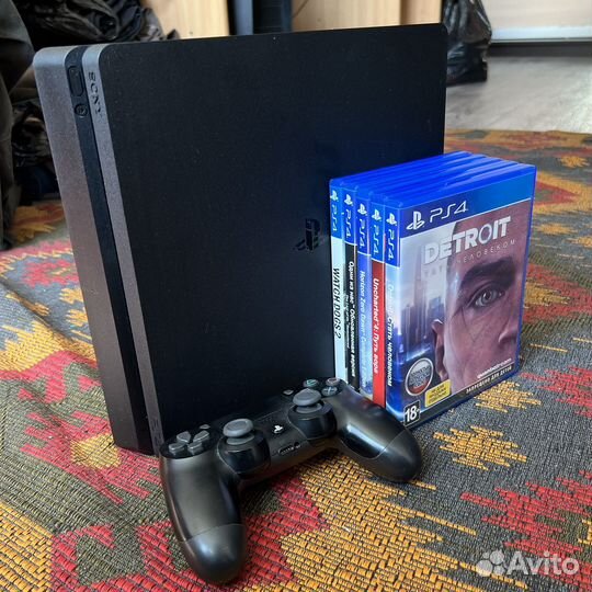 Sony PS4 slim 1tb + 9 игр
