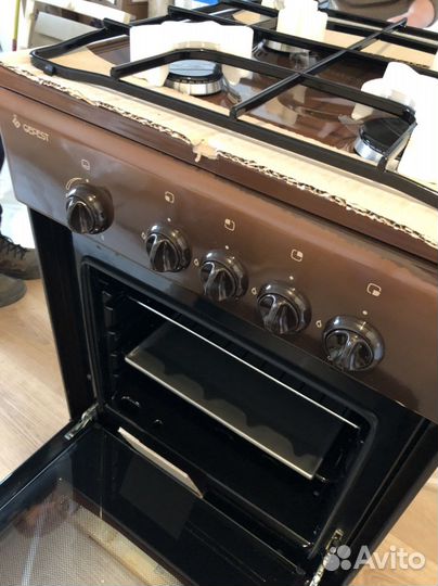 Газплита Gefest 32-06 электроподжиг коричневый