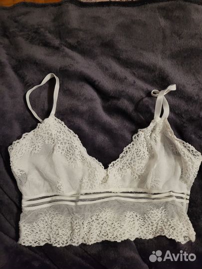 Топ белый кружевной