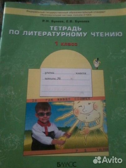 Рабочие тетради бунеевские школа 2100 1класс