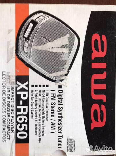 Портативный cd плеер aiwa новый