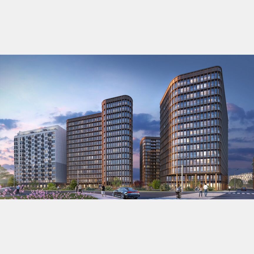 1-к. апартаменты, 52,4 м², 13/15 эт.