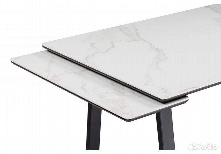 Керамический стол Джек 140(200)х80 белый мрамор al