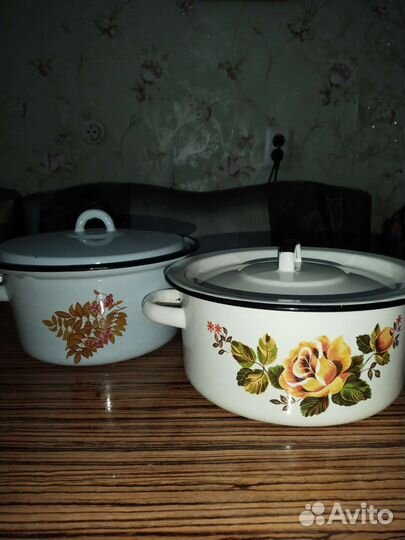 Кастрюля эмалированная 2л