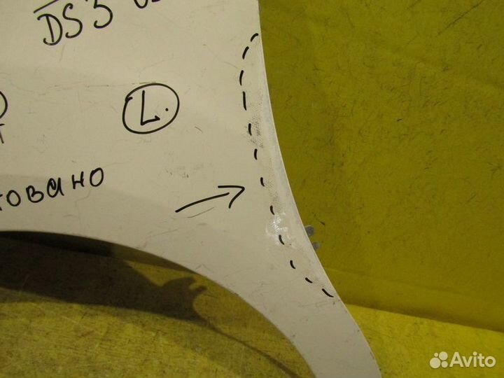 Крыло переднее левое Citroen C3/DS3 09-16г 14579