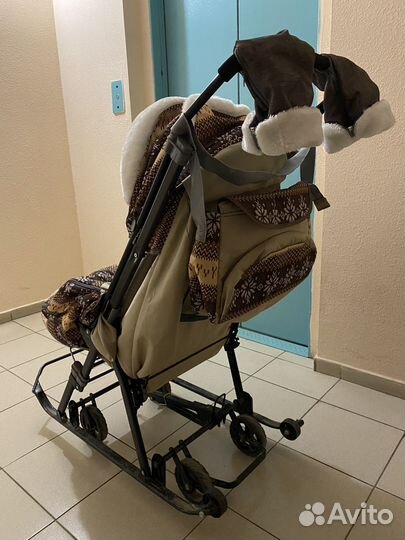 Санки коляска Ника galaxy
