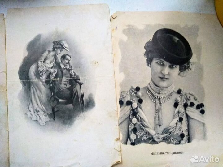 Вырезки из старых изданий Русского листка,винтаж