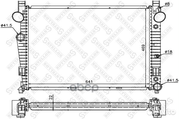 Радиаторы сист.охлажденияstellox 1025928SX Ste