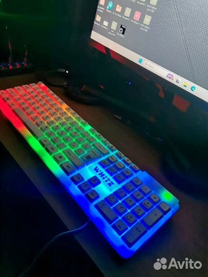 Клавиатура проводная defender white GK 172