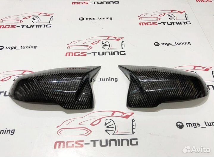 Крышки зеркал BMW X1 F48 в стиле М Карбон