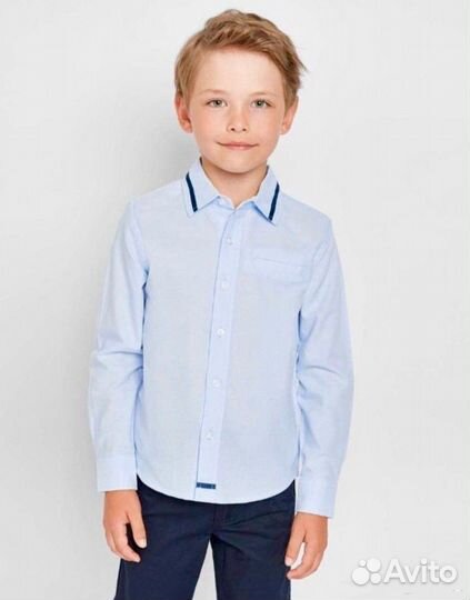 Рубашка школьная для мальчика 134