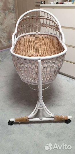 Детская люлька колыбель плетеная