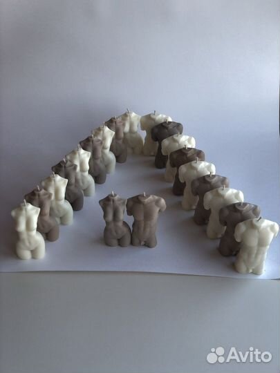 Свечи торсы из соевого воска