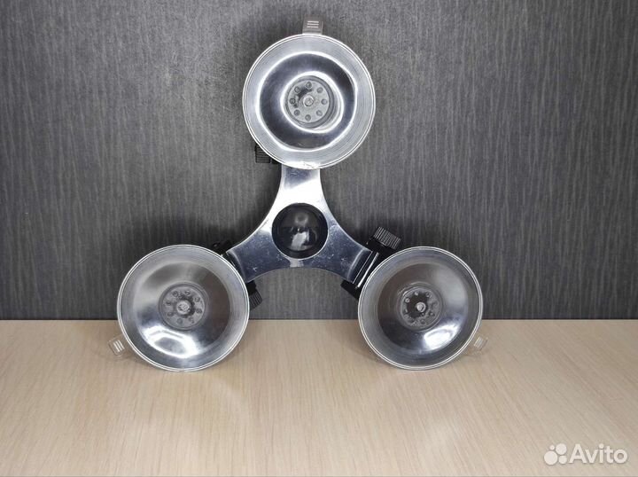 Тройной кронштейн присоска для экшн камеры GoPro