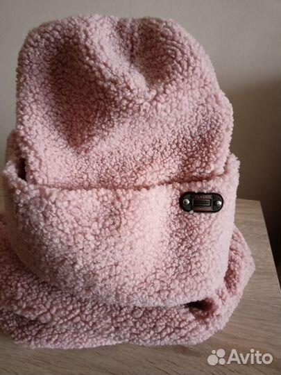 Комплект шапка и снуд женский