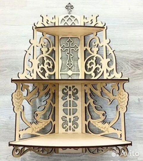 Полка для икон, иконостас угловой