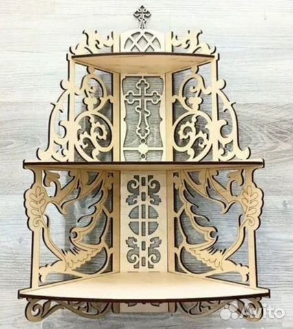 Полка для икон, иконостас угловой