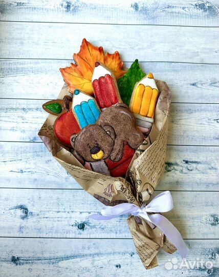 Съедобные букеты пряники 1 сентября