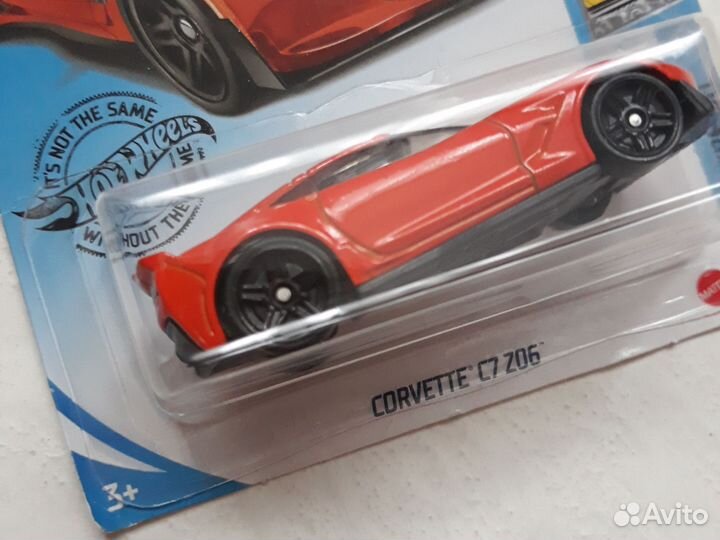 Новая машинка Hot wheels corvette c7 z06 хот вилз