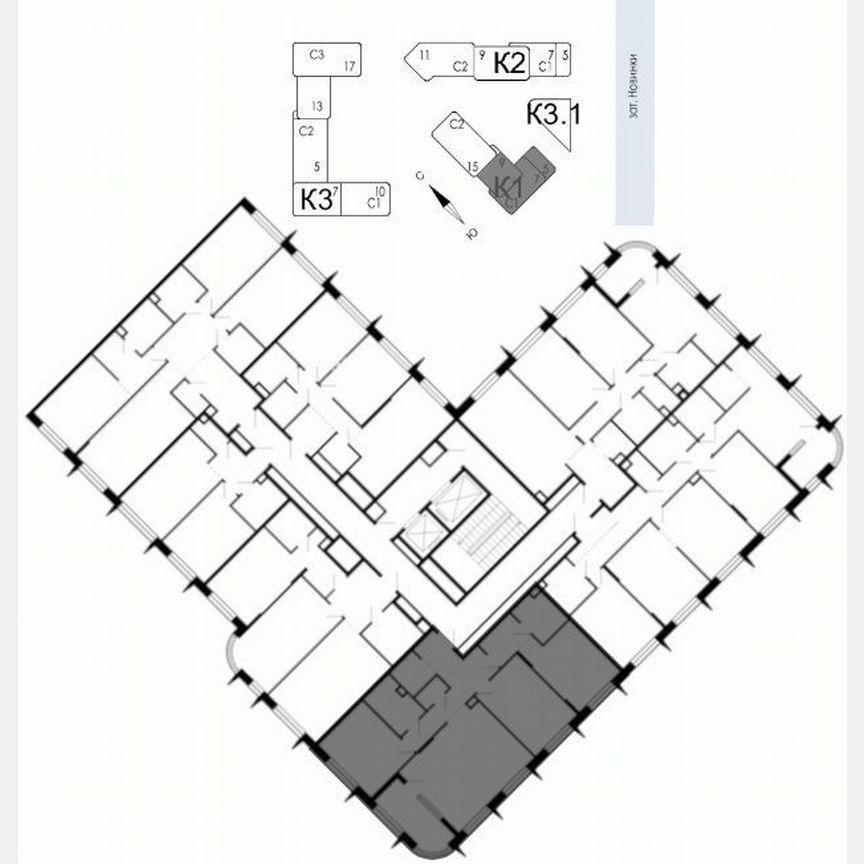 3-к. квартира, 104,6 м², 2/9 эт.