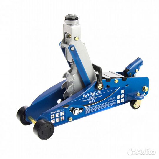 Домкрат подкатной с фикс и кейсом 2.5 т 140-385 мм