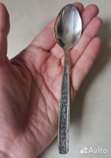 Чайные ложки посеребренные СССР 6 шт
