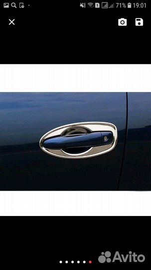 Накладки на двери под ручки на Прадо 150