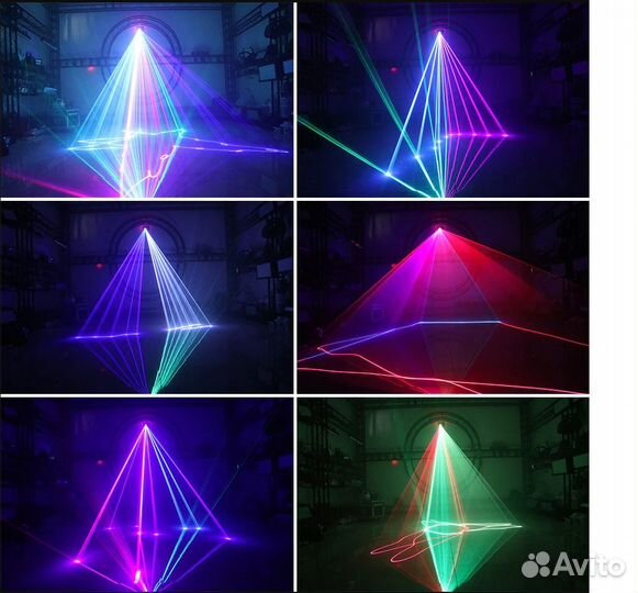 Лазерная шоу система Сканер Проектор Цветомузыка