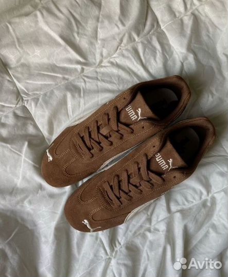 Кроссовки puma speedcat коричневые