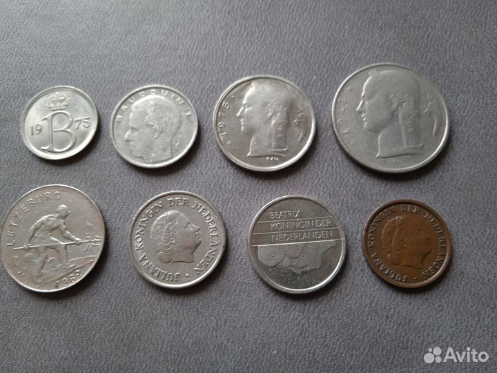 Монеты Бельгии Нидерланды (набор)
