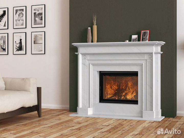 Камин из мрамора Волокас