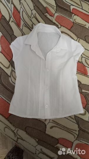 Рубашка белая школьная для девочки