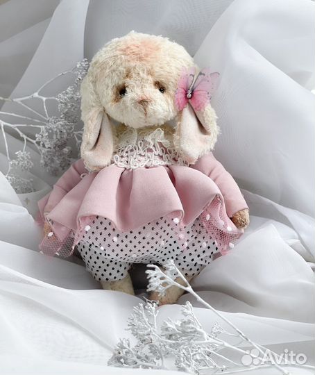 Мишка тедди ручная работа(зайка)