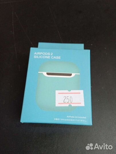 Голубой чехол на airpods 2