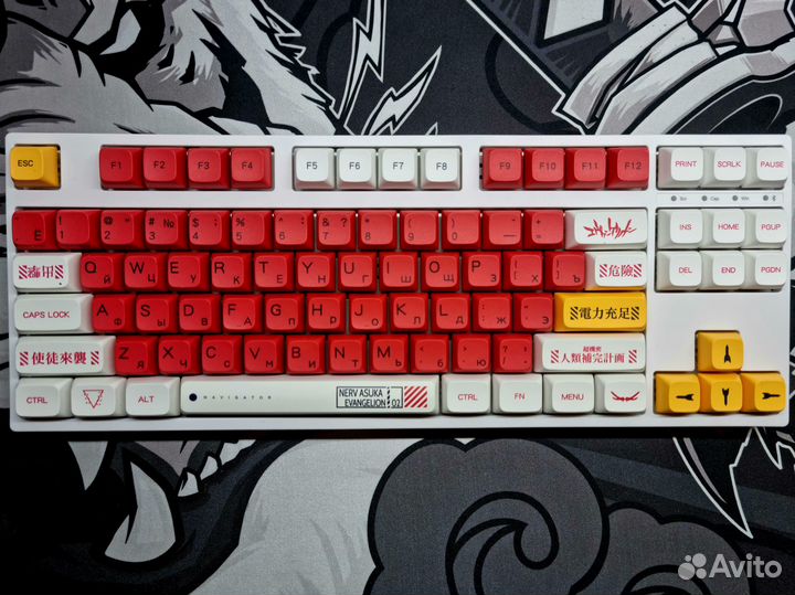 Кастомная механическая клавиатура Евангелион 02