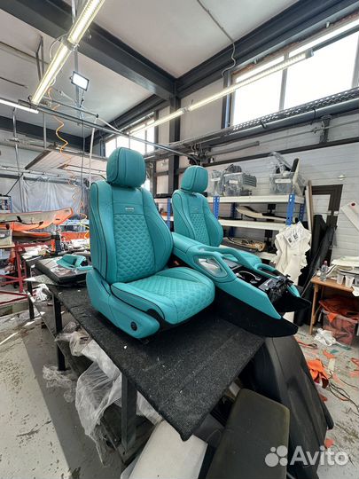 Кожаный салон mercedes 167