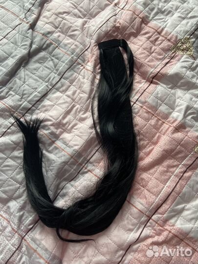 Накладной хвост черный