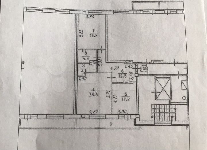 2-к. квартира, 74,9 м², 6/9 эт.