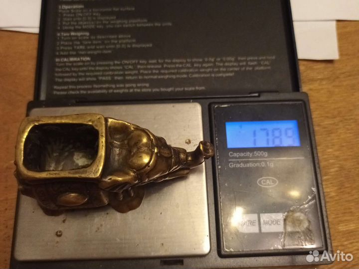 Слоник на удачу, латунь