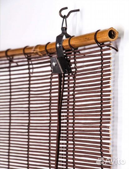 Бамбуковая рулонная штора